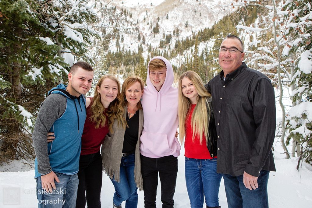 Utah winter portrait session, family portraits